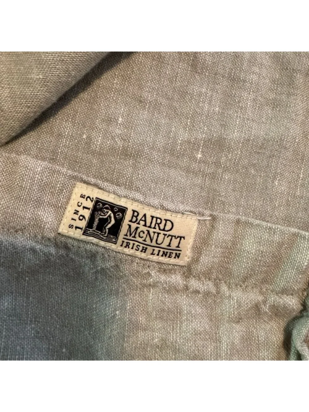 J. Crew Men's Tan Colored Irish Linen Long Sleeve Button Up Shirt, Size XS